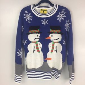Naughty snowman ugly Christmas sweater